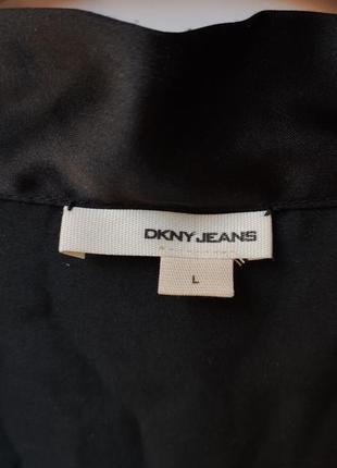 Шикарная легкая брендовая черная блуза dkny jeans (оригинал)2 фото