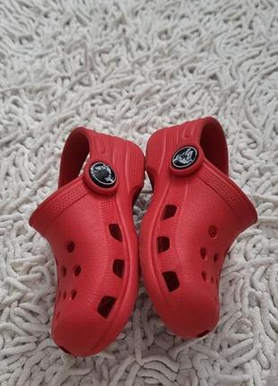 Красные кроксы сабо crocs размер с 4-5 на 21-224 фото