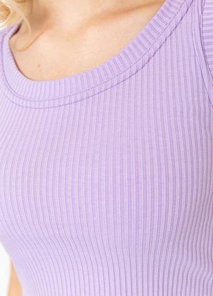 Костюм жіночий в рубчик повсякденний колір бузковий5 фото