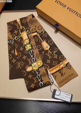 Шовкова стрічка твіллі в стилі louis vuitton луї вітон3 фото