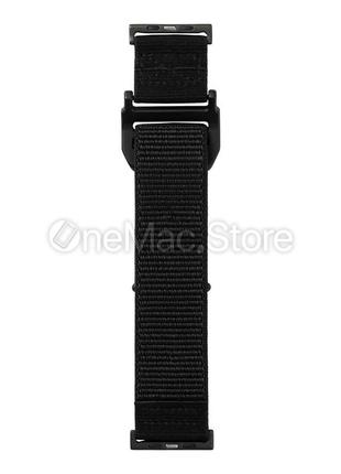 Ремінець uag active для apple watch ultra 49 mm (чорний графіт)7 фото