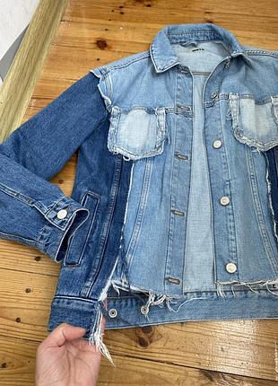 Джинсова куртка topshop , moto9 фото