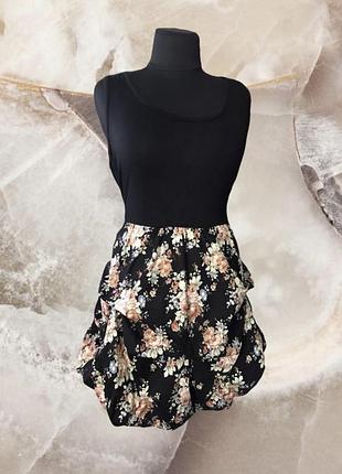 Платье ax paris с бантиком и цветочным принтом