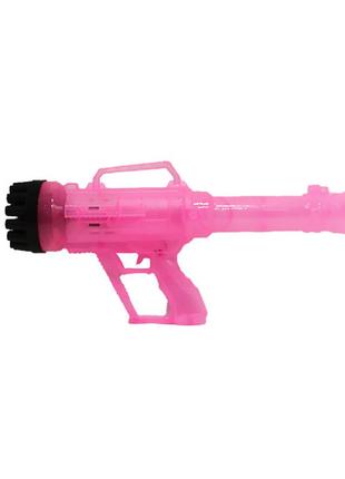 Генератор мыльных пузырей bambi 3939-136 a, игрушечный автомат с подсветкой розовый