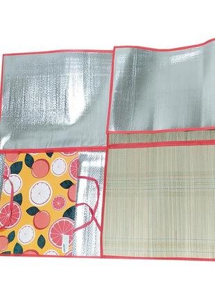 Підстилка для пляжу c 36531-1, 160 х 142 см (цитруси)