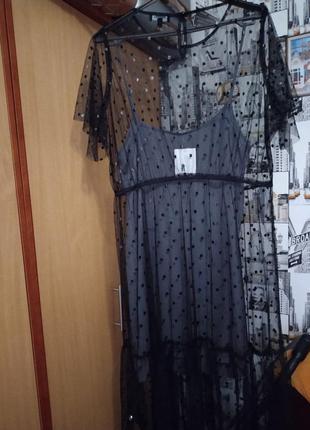 Крутое платье с фатином)))размер 422 фото