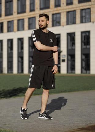 Комплект шорти і футболка адідас adidas чб лілія чоловічий літній костюм