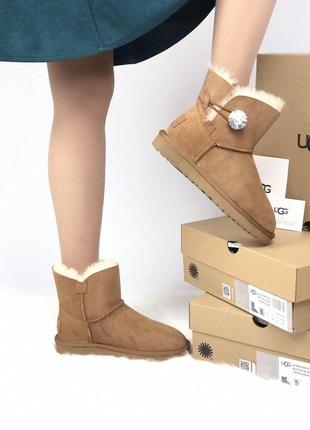 Зимние сапоги ugg в коричневом цвете с мягким мехом (осень-зима-весна)😍9 фото