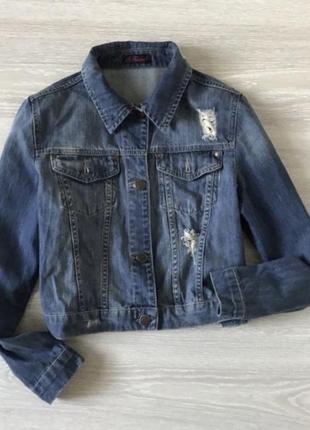 So fabulous джинсова курточка з кишенями