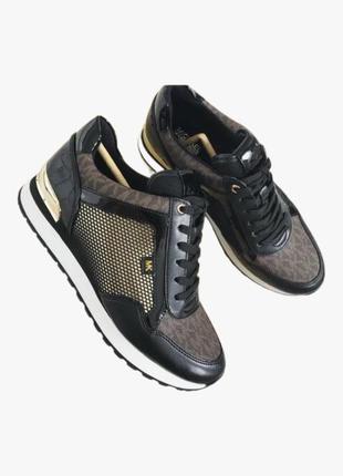 Кроссовки michael kors maddy - черный/коричневый