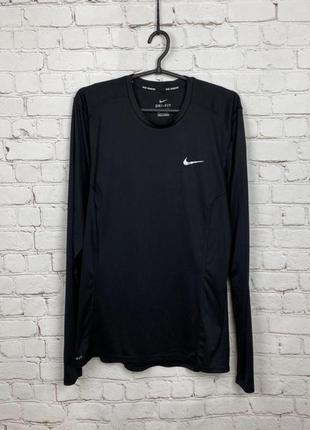 Футболка с длинным рукавом лонгслив беговая nike running miler10 фото