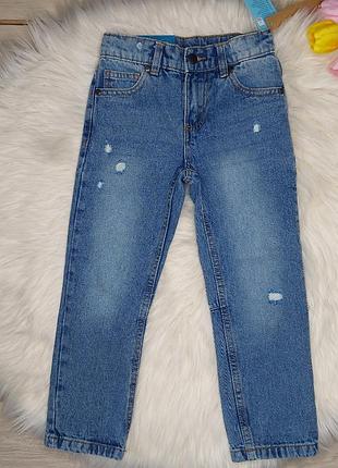 Нові джинси на хлопчика 110см 4-5років сині, блакитні джинси