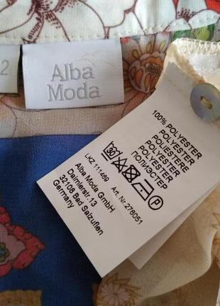 Красивая блуза в принт alba moda, eur 42/uk164 фото