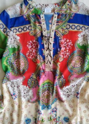 Красивая блуза в принт alba moda, eur 42/uk166 фото