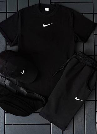 Комплект nike футболка+шорти+кепка+бананка.3 фото