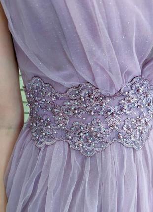 Вечернее платье лавандовое2 фото