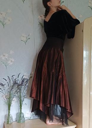 Длинная юбка пышная нарядная праздничная2 фото