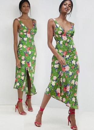 Распродажа! платье asos миди/макси с разрезом