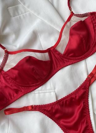 Экстра красный комплект нижнего белья