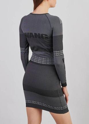 S - дизайнерское жаккардовое трикотажное платье alexander wang для h&m3 фото