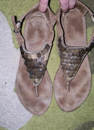 Босоніжки натуральна замша