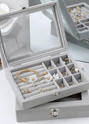 Органайзер 🩶🩶🩶 20×15×5 скринька для прикрас