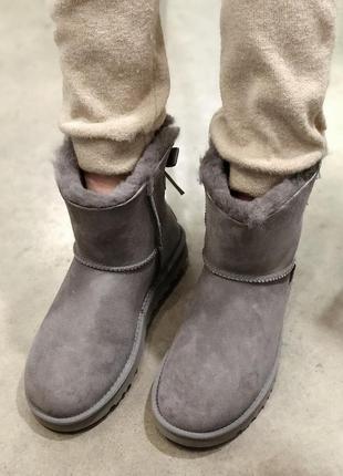💠ugg ngrijire grey💠женские зимние замшевые серые угги7 фото