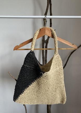 Базова плетена сумка шопер