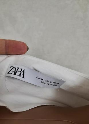 Модний нарядний топ блуза zara з бантом поплін7 фото