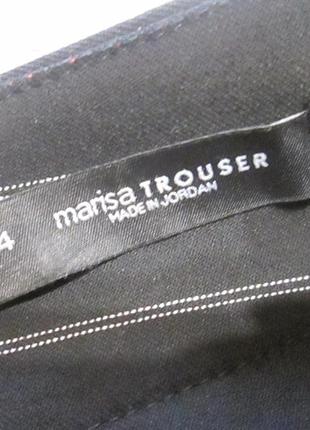 Брюки, штаны черные в белую полоску marisa trouser7 фото