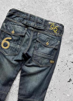 G-star raw women's 96 vintage elwood heritage embro narrow denim jeans женские, винтажные джинсы6 фото