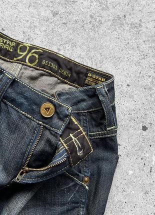 G-star raw women's 96 vintage elwood heritage embro narrow denim jeans женские, винтажные джинсы7 фото
