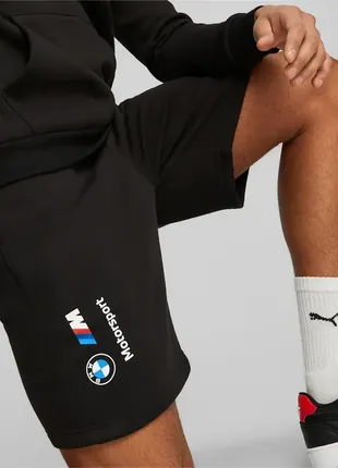 Оригинальные мужские шорты puma bmw motorsport ess fleece 8.6 (538146-01)1 фото