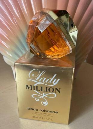 Парфюмированная вода paco rabanne lady million пакоожденн леди миллион 80 мл