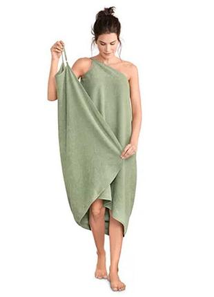 Большое махровое платье-полотенце