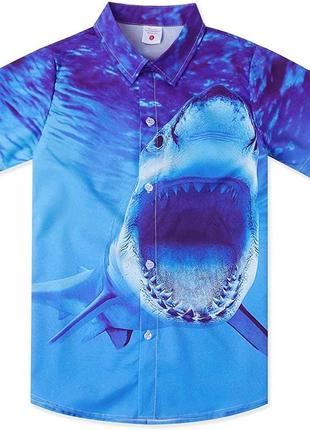 Рубашка тенниска с акулой shark