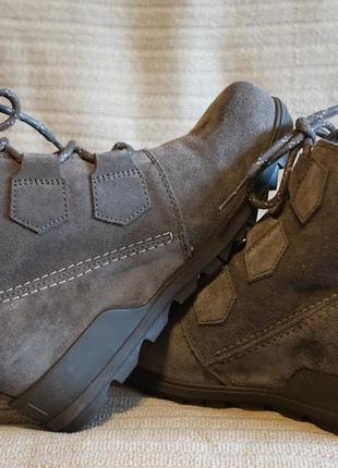 Стильные фирменные замшевые ботинки sorel evie lace casual boots канада 38 р. ( 24,3 см.)