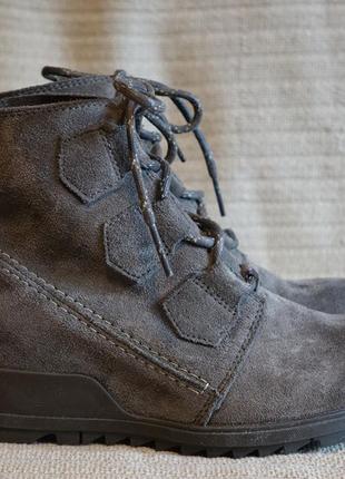 Стильные фирменные замшевые ботинки sorel evie lace casual boots канада 38 р. ( 24,3 см.)5 фото