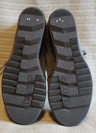Стильные фирменные замшевые ботинки sorel evie lace casual boots канада 38 р. ( 24,3 см.)10 фото