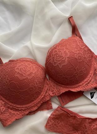 Базовый комплект intimissimi super push up mia 75b (70c), бразильяно s