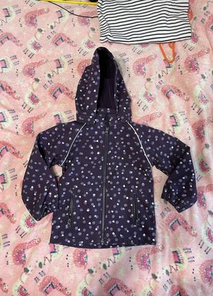 Дитяча демісезонна куртка softshell для дівчинки