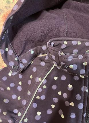 Детская демисезонная куртка softshell для девочки5 фото