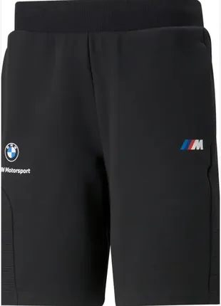 Оригинальные мужские шорты puma bmw motorsport sweat shorts (533374-01)4 фото