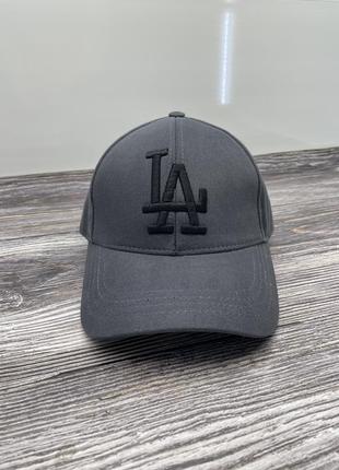 Кепка бейсболка la los angles new era серая2 фото