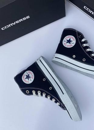 Кроссовки женские converse черные конверсы4 фото