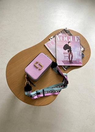 Сумка marc jacobs logo violet blue