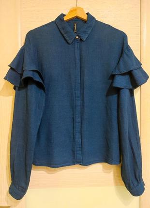 Блуза , сорочка з воланвми від stradivarius ,в стилі cos8 фото