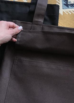 Водостойкая сумка шоппер с наружным карманом5 фото