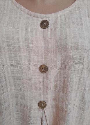 Стильная натуральная блуза в бохо стиле2 фото