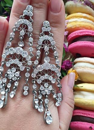 Вечерние серьги длинные